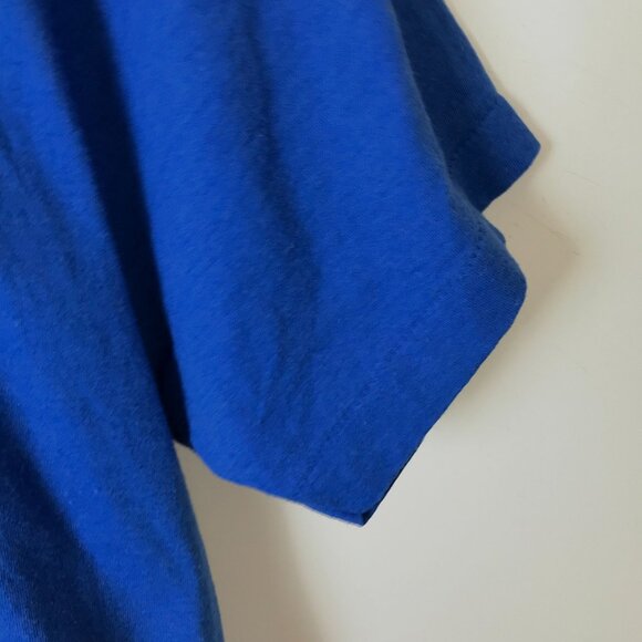 Vintage 80s 7-Eleven Ticket Quik T-Shirt M Blue Screen Stars Single Stitch - Picture 13 of 15